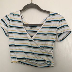 Cross across Cropped Shirt